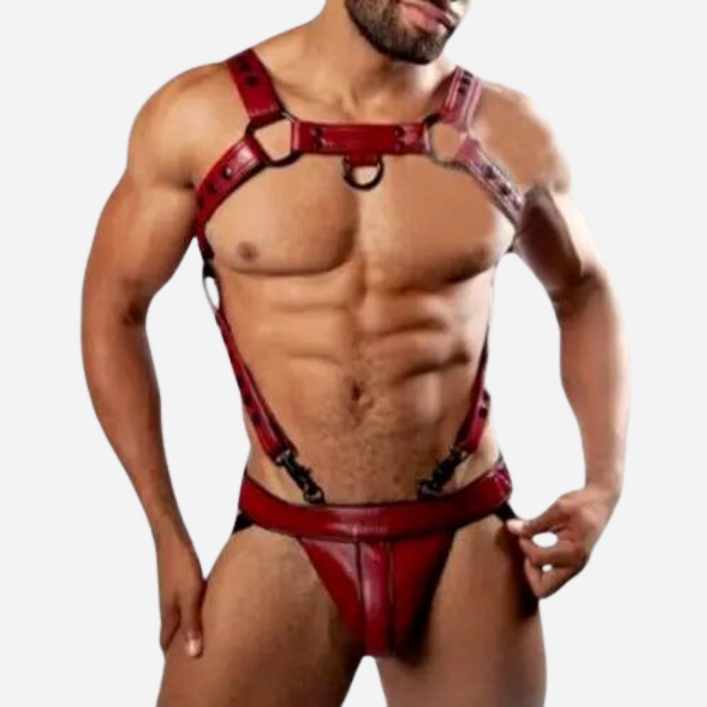 Explore our premium collection of genuine leather harnesses, designed for style and comfort. Whether you’re looking for a chest harness, jockstrap combo, or custom options, our high-quality leather gear ensures durability and a perfect fit. Shop now for fashionable and adjustable leather harnesses that stand out.