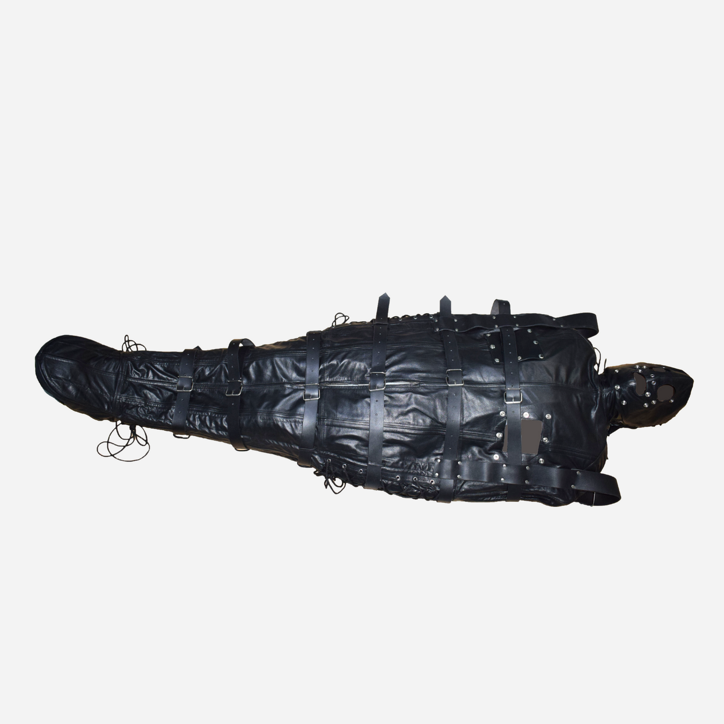 Elevate your intimate experiences with our Genuine Leather Bondage Sleepsack. Crafted from high-quality leather, this sleepsack combines durability and comfort for a luxurious touch. Designed for secure restraint and indulgent relaxation, its soft, breathable interior ensures a pleasurable experience.