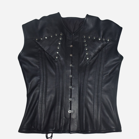 Discover unmatched style with our High-Quality Men’s Genuine Leather Vest Corset. Made from premium leather, this vest features an adjustable back for a custom fit, ensuring both comfort and elegance. Ideal for any occasion, it blends modern and classic design effortlessly. Elevate your wardrobe today!