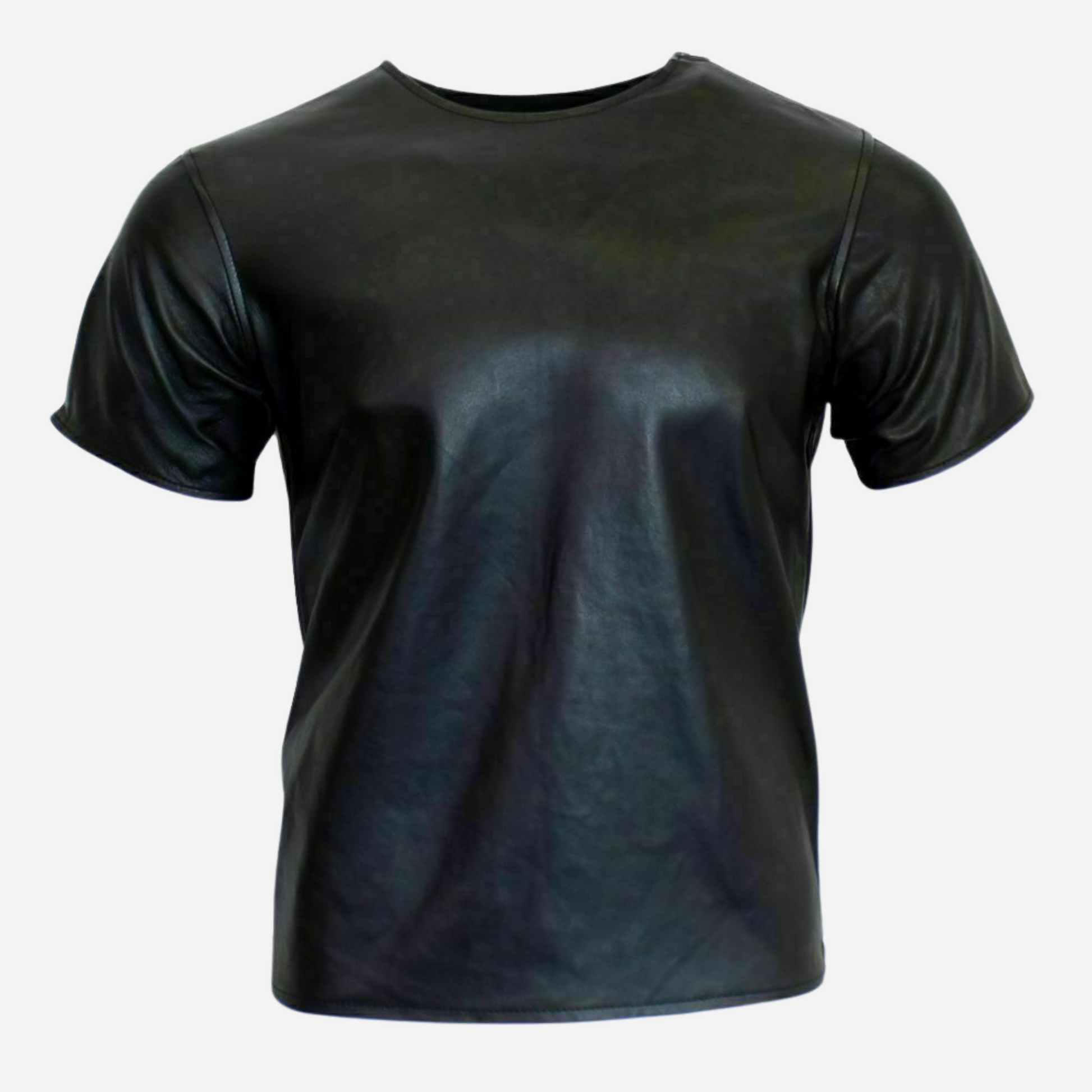 Upgrade your style with our Men’s Black Real Leather T-Shirt with Side Zipper. This sleek, short sleeve shirt offers premium leather quality and a modern edge with its distinctive side zipper. Ideal for any occasion, it pairs effortlessly with your wardrobe. Shop now for luxury and comfort.