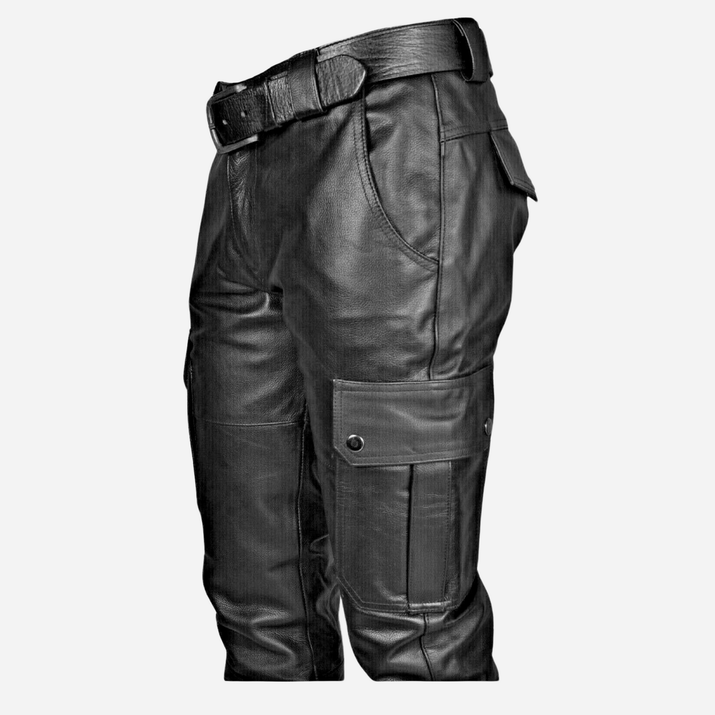 "Shop our Men’s Casual Leather Biker Pants for a stylish blend of comfort and edge. Perfect for street wear and hip hop fashion, these moto-inspired trousers feature premium leather, quilted detailing, and a modern fit. Upgrade your wardrobe with versatile, durable leather pants designed for everyday wear. Find your perfect fit today!"