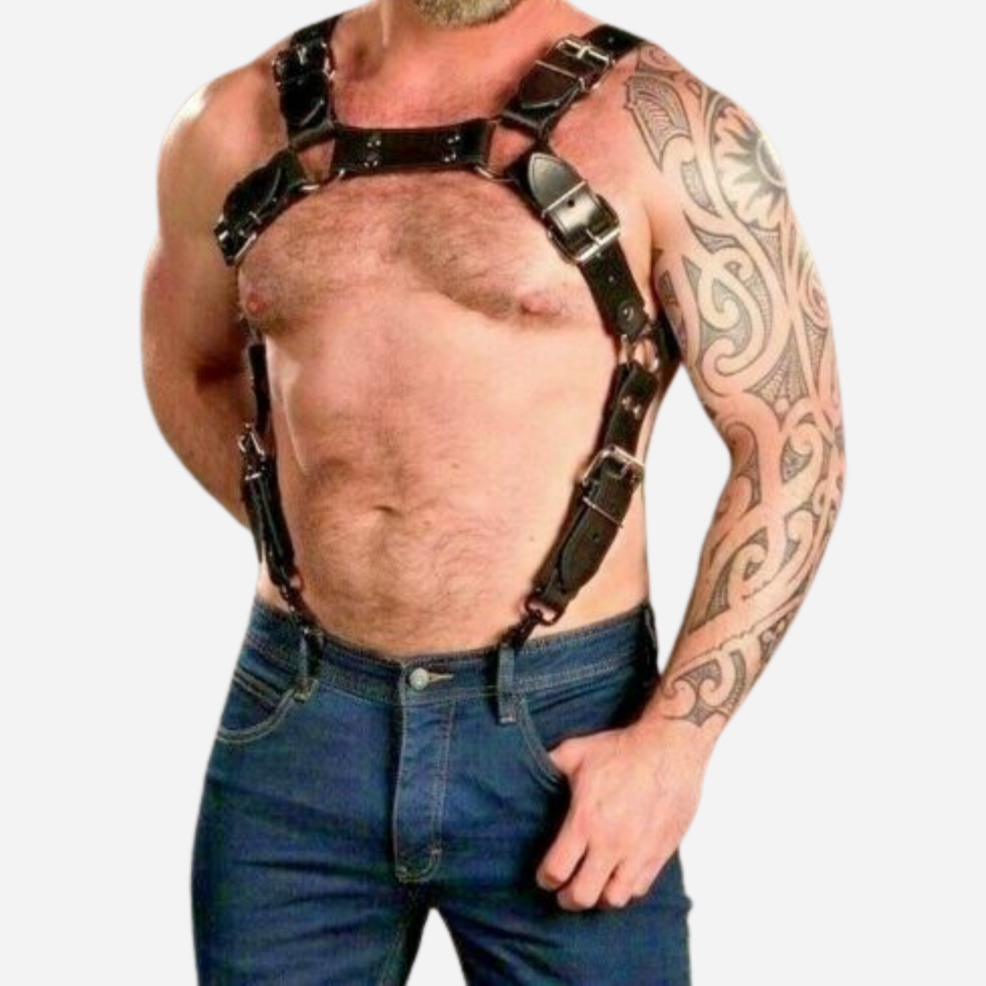 Discover our Men's Genuine Leather Chest Harness, the perfect blend of style and comfort for punk club-wear. Crafted from high-quality leather with adjustable straps, this bold accessory is ideal for festivals, parties, and nightlife. Elevate your fashion game and make a statement—shop now!