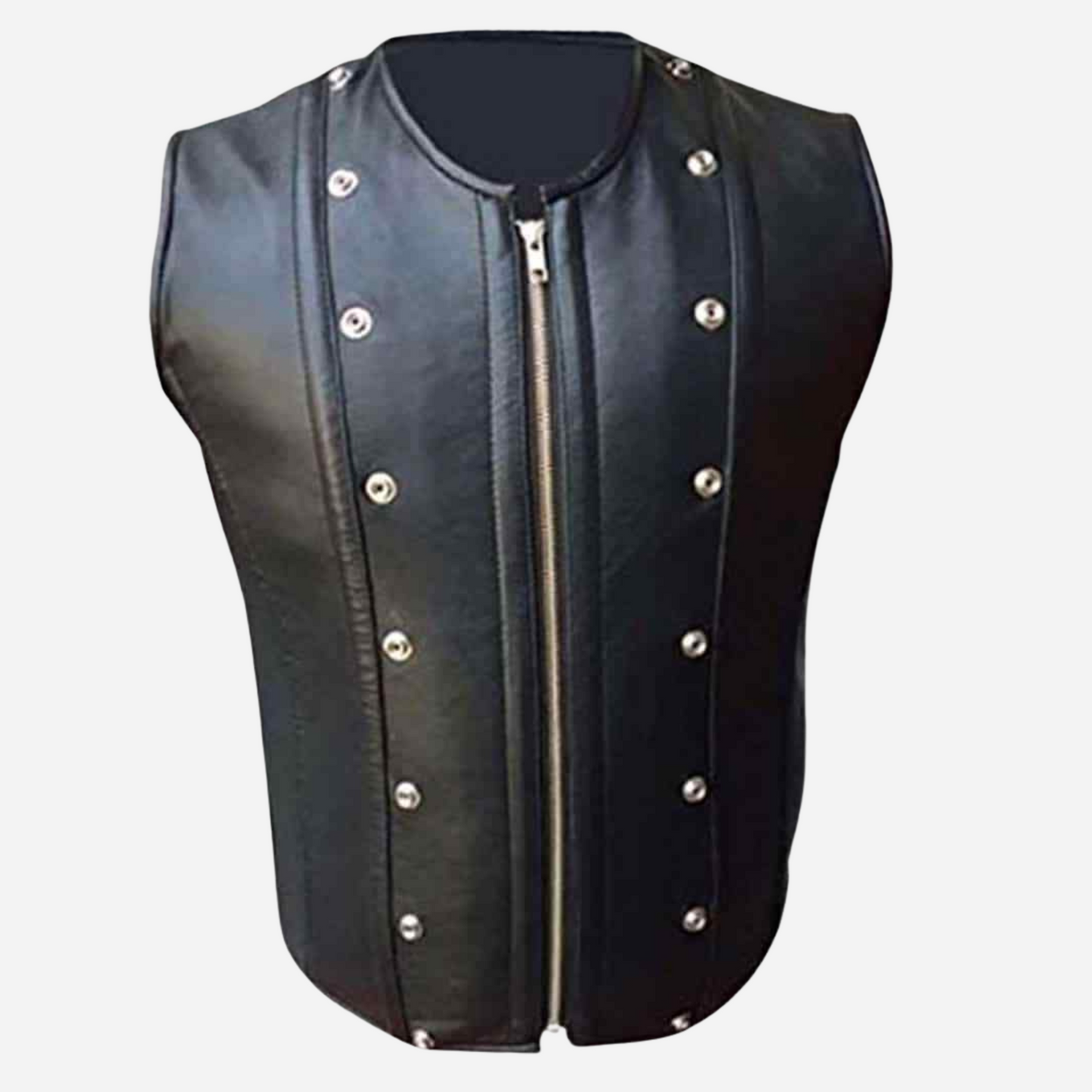 Elevate your style with our Men's Real Leather Black Quilted Vest Biker Style Waistcoat. Made from premium leather, it features a detachable quilted panel, YKK zipper, and adjustable lace-up back. Perfect for bikers and fashion lovers alike. Shop now for durability and sophistication!