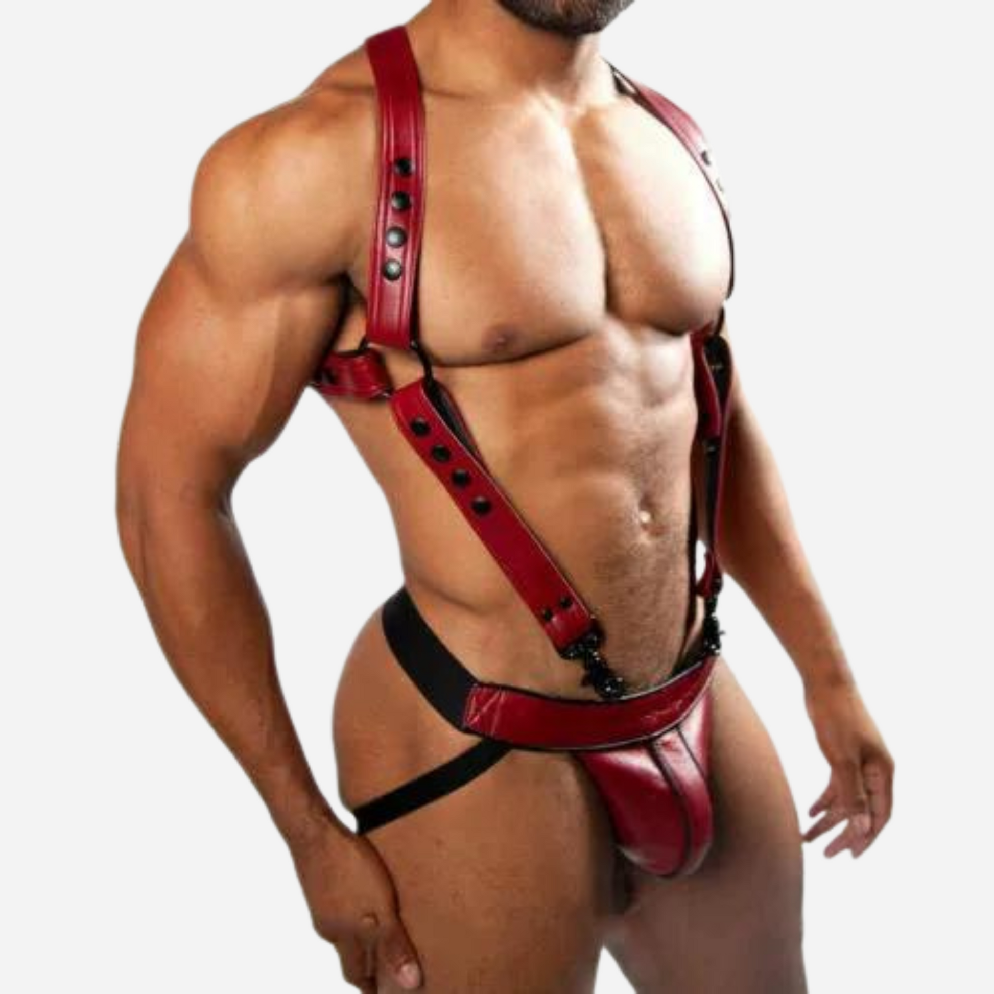 Discover our premium collection of leather harnesses, including chest harnesses and jockstraps. Made from genuine leather, our designs feature adjustable straps for a custom fit and stylish look. Perfect for clubwear, cosplay, and fashion-forward outfits. Shop now for high-quality, durable leather gear!